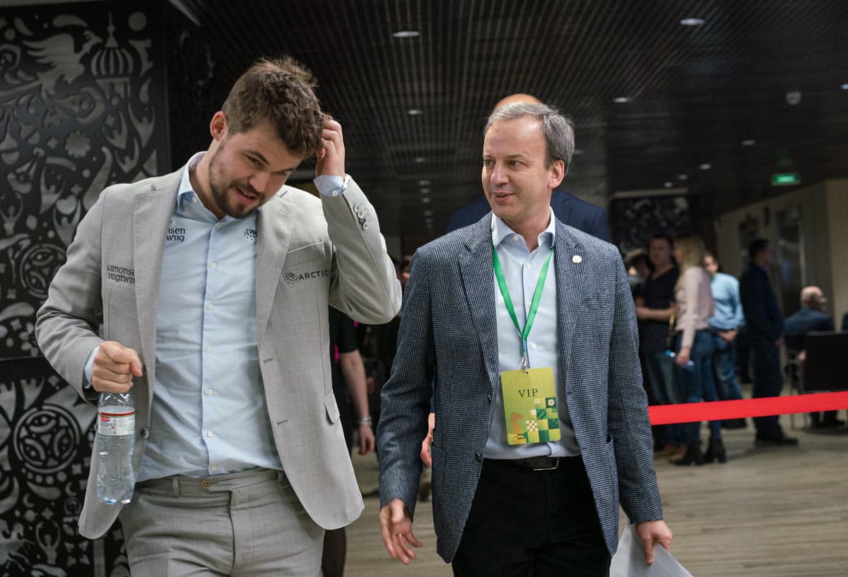 Глава FIDE Дворкович: уважаю Карлсена как сильнейшего шахматиста, но это не значит, что я с ним согласен