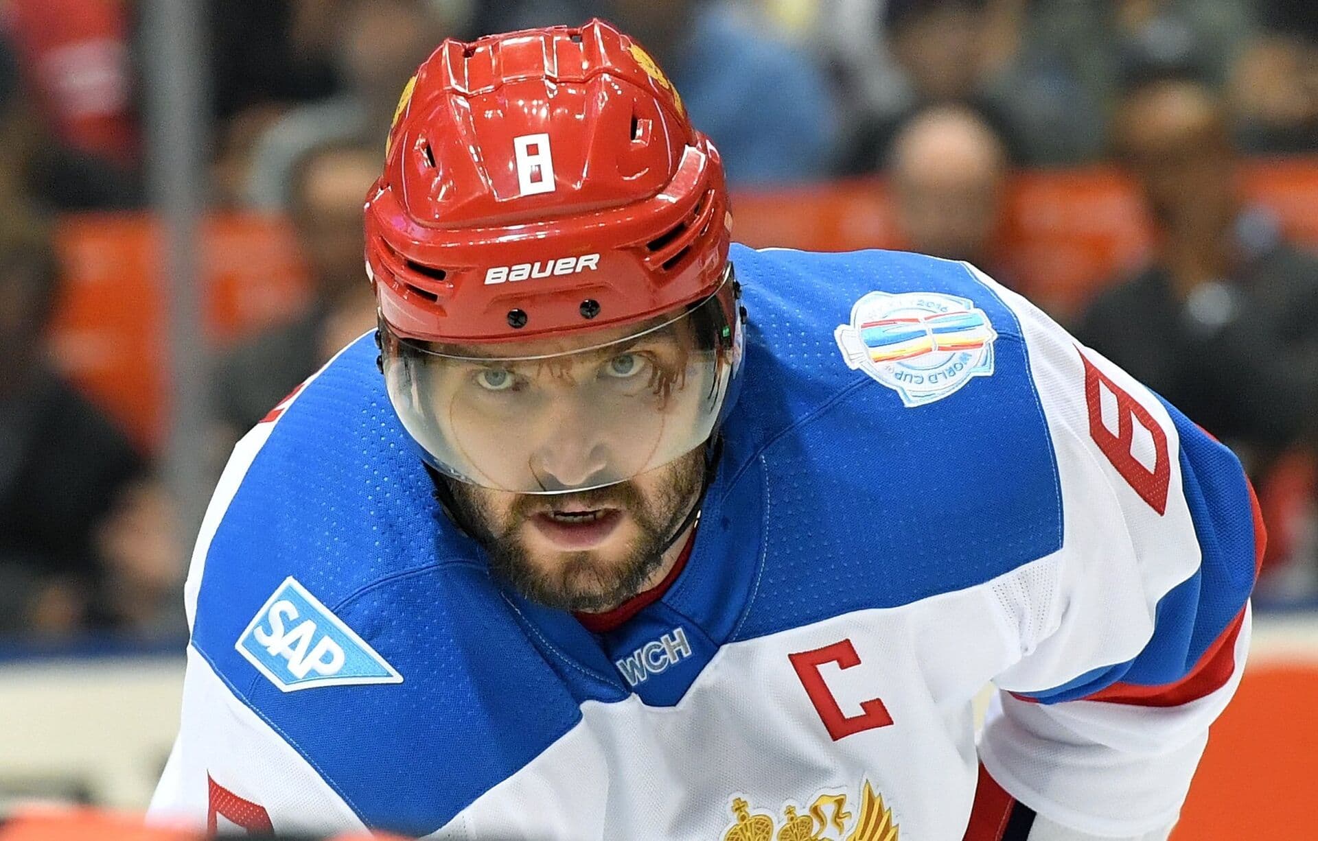 Александр Овечкин в составе сборной России. Фото: РИА Новости