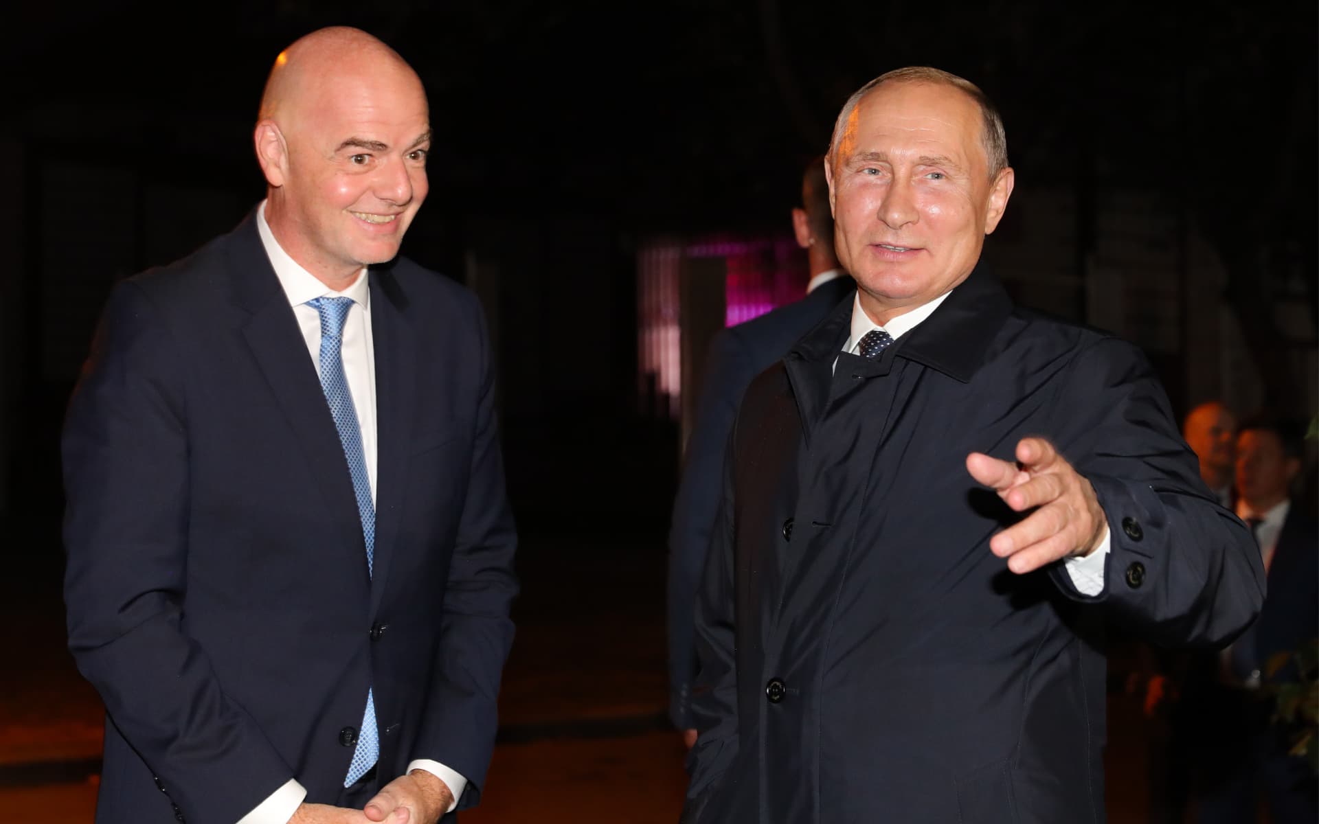 Президент РФ Владимир Путин и глава ФИФА Джанни Инфантино. Фото: ТАСС