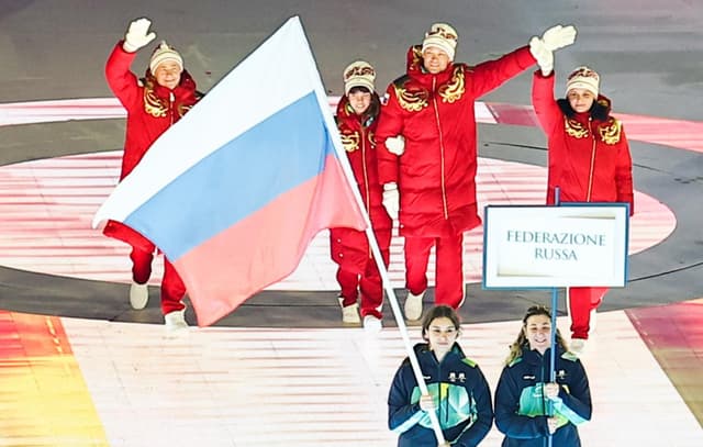 Российская делегация на открытии Паралимпиады-2026. Фото: ТАСС