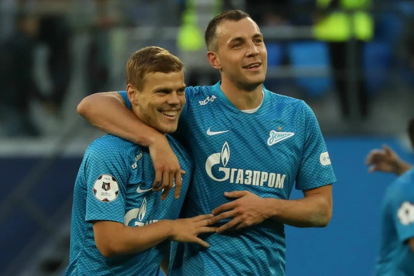 Александр Кокорин и Артем Дзюба в составе «Зенита». Фото: Getty Images