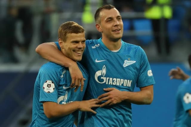 Александр Кокорин и Артем Дзюба в составе «Зенита». Фото: Getty Images