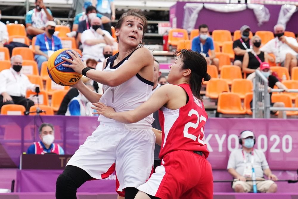 Женский баскетбол включен в программу олимпийских игр. Женская сборная Китая по баскетболу 3х3.