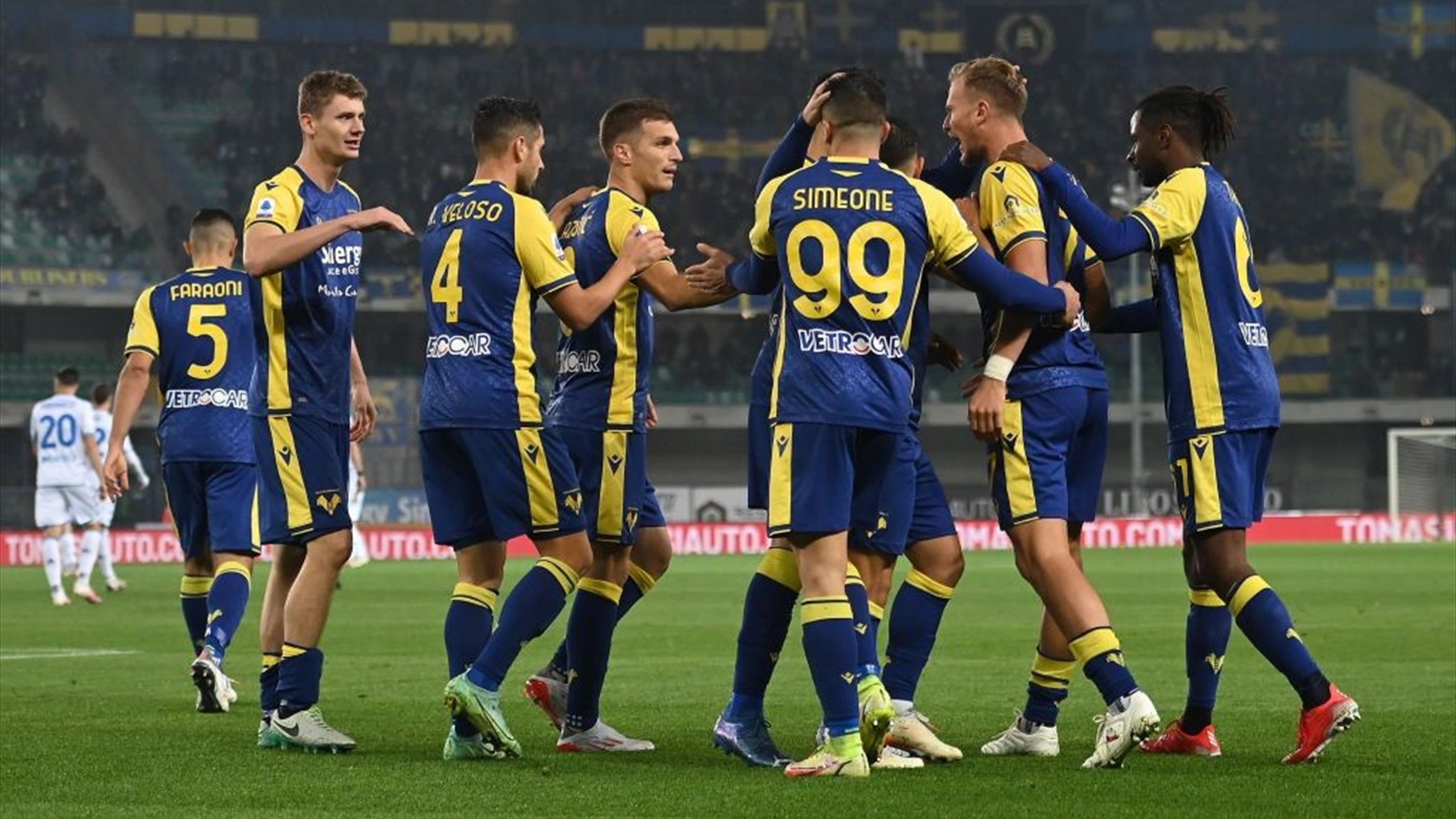 Hellas Verona. Интенсивный футбол.